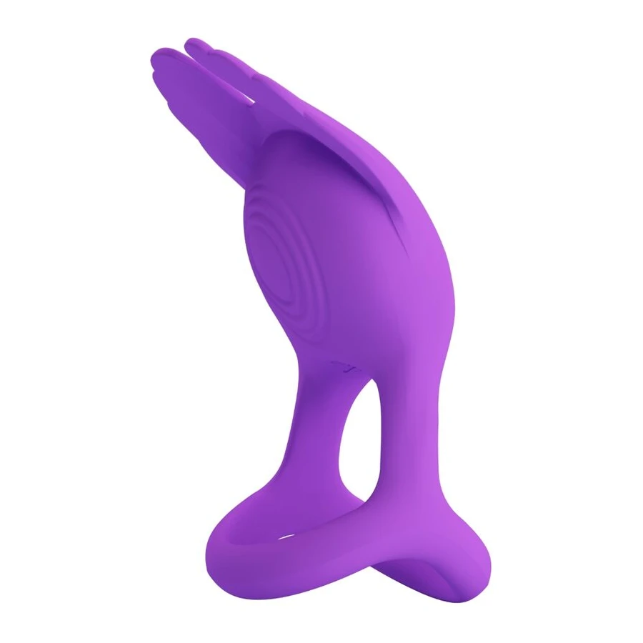 PRETTY LOVE - VIBRANT PEENISE RING 7 VIBRATIONS LILLA SILIKOON